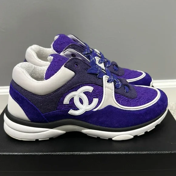 ❌SOLD❌ Chanel Sneakers Purple size 38.5 - Picture 1 of 8